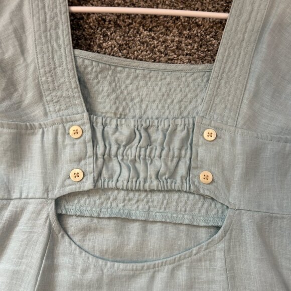 Madewell 100% Linen dress, size 8, light blue - Picture 8 of 9